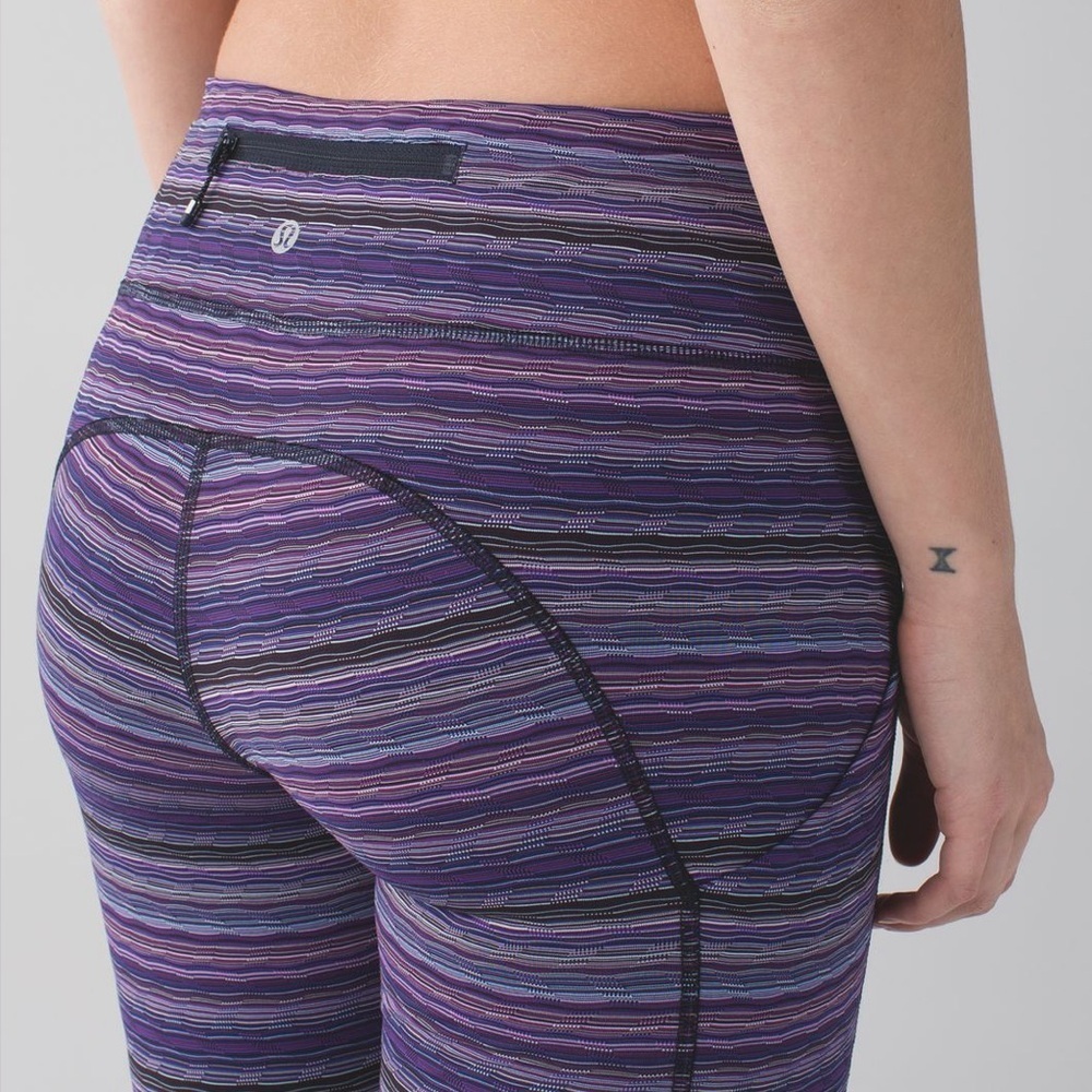 Lululemon Speed Tight IV Purple Full Length Athletic Sport Run Leggings Size 4